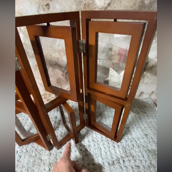 3 panel picture frame with 6 glass sleeves - Picture 4 of 5